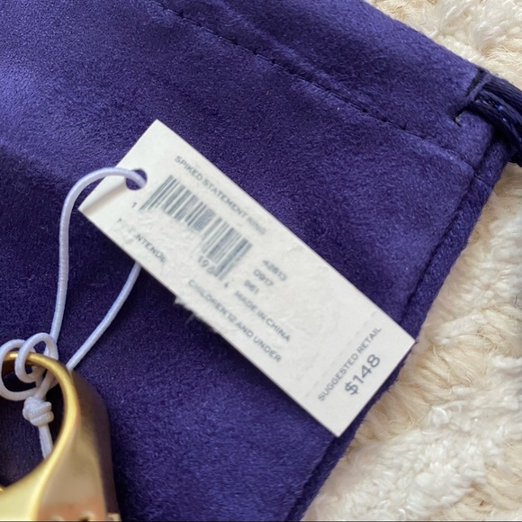 NWT Tory Burch gold spiked statement ring - Picture 6 of 10